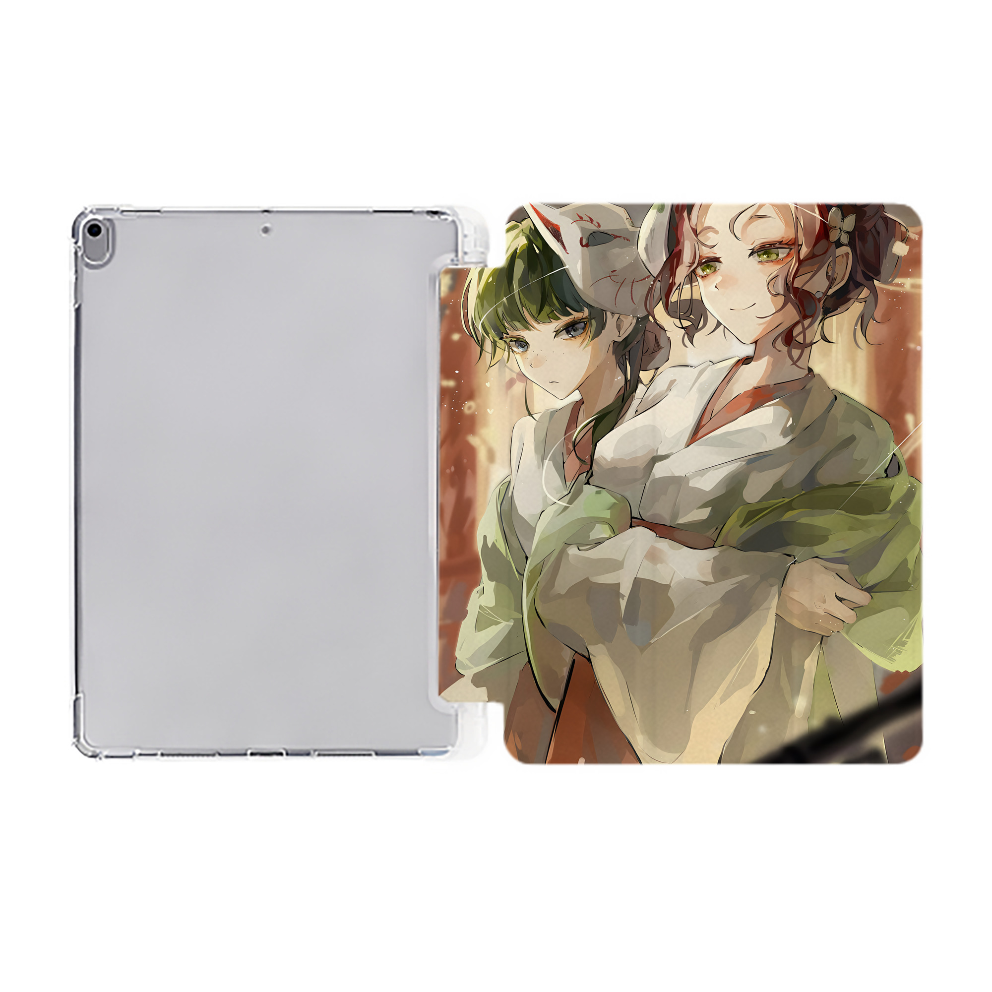 （画像用） 薬屋のひとりごと The Apothecary Diaries IPad ケース ペン収納付き 三つ折りスタンド PUレザー×シリコン 対応機種9.5/10.5/10.9インチ